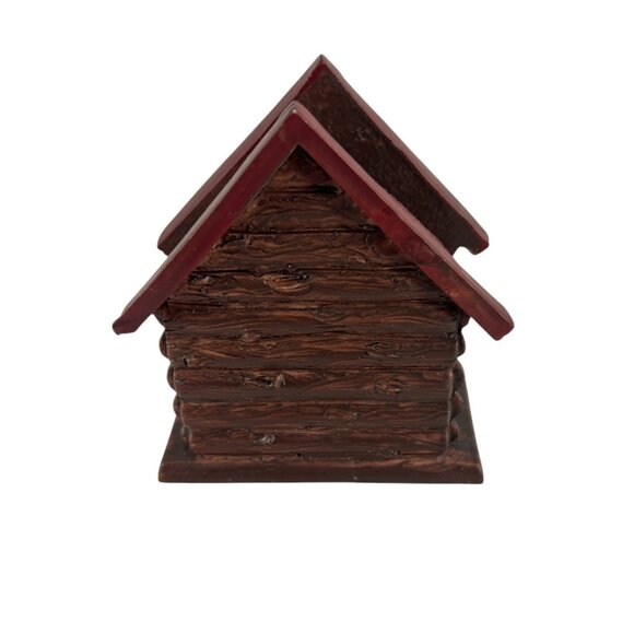 Rustic Welcome to Our Cabin Napkin Holder Log House Lodge Decor Resin - Picture 4 of 8